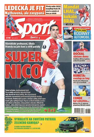 Sport - 17.3.2021 - CZECH NEWS CENTER a. s.
