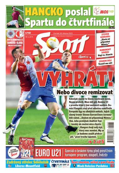 Sport - 18.3.2021 - CZECH NEWS CENTER a. s.