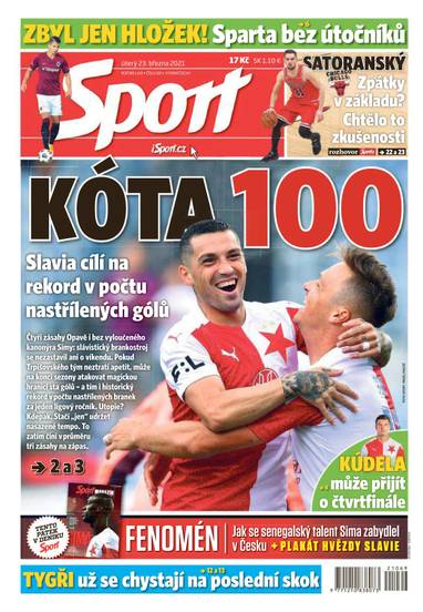 Sport - 23.3.2021 - CZECH NEWS CENTER a. s.