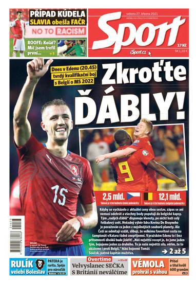 Sport - 27.3.2021 - CZECH NEWS CENTER a. s.