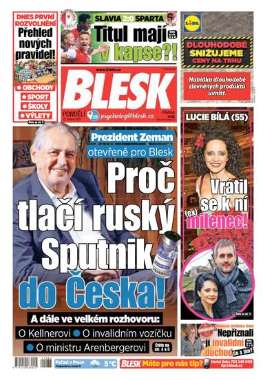 BLESK - 12.4.2021 - CZECH NEWS CENTER a. s.