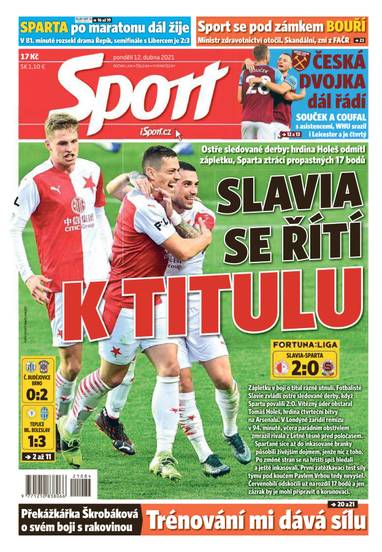 Sport - 12.4.2021 - CZECH NEWS CENTER a. s.