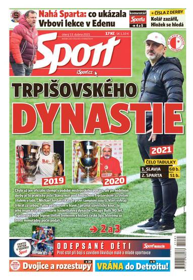 Sport - 13.4.2021 - CZECH NEWS CENTER a. s.