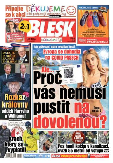 BLESK - 17.4.2021 - CZECH NEWS CENTER a. s.