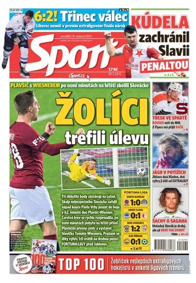 Sport - 19.4.2021 - CZECH NEWS CENTER a. s.
