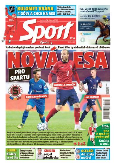 Sport - 24.4.2021 - CZECH NEWS CENTER a. s.