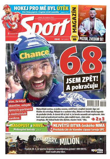 Sport - 30.4.2021 - CZECH NEWS CENTER a. s.