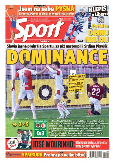 Sport - 6.5.2021 - CZECH NEWS CENTER a. s.