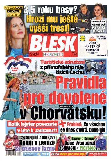 BLESK - 10.5.2021 - CZECH NEWS CENTER a. s.