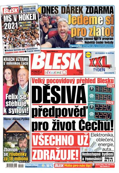 BLESK - 17.5.2021 - CZECH NEWS CENTER a. s.