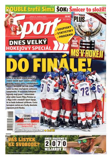 Sport - 21.5.2021 - CZECH NEWS CENTER a. s.