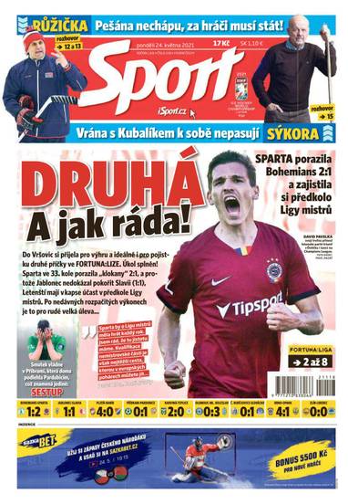 Sport - 24.5.2021 - CZECH NEWS CENTER a. s.