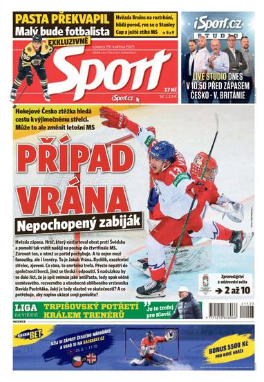 Sport - 29.5.2021 - CZECH NEWS CENTER a. s.