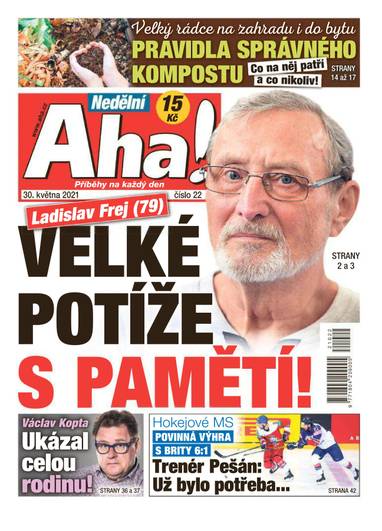 Nedělní Aha! - 22/2021 - CZECH NEWS CENTER a. s.