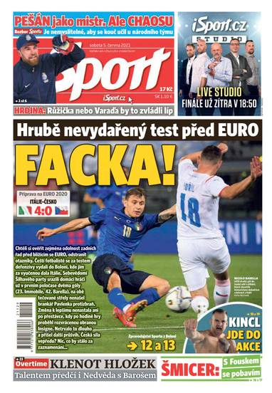 Sport - 5.6.2021 - CZECH NEWS CENTER a. s.