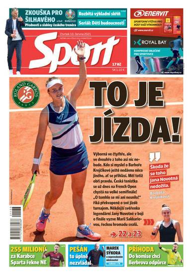 Sport - 10.6.2021 - CZECH NEWS CENTER a. s.
