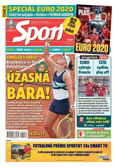 Sport - 11.6.2021 - CZECH NEWS CENTER a. s.