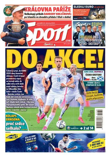 Sport - 14.6.2021 - CZECH NEWS CENTER a. s.