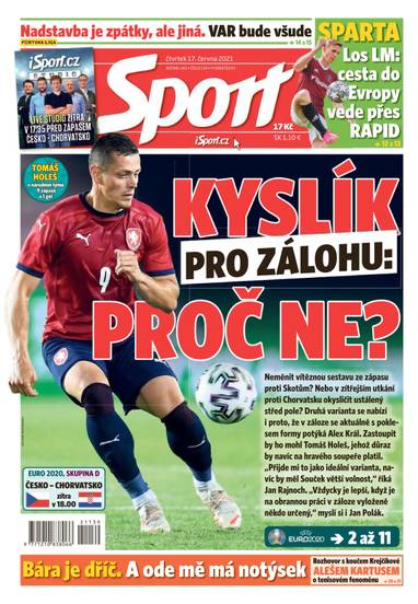 Sport - 17.6.2021 - CZECH NEWS CENTER a. s.