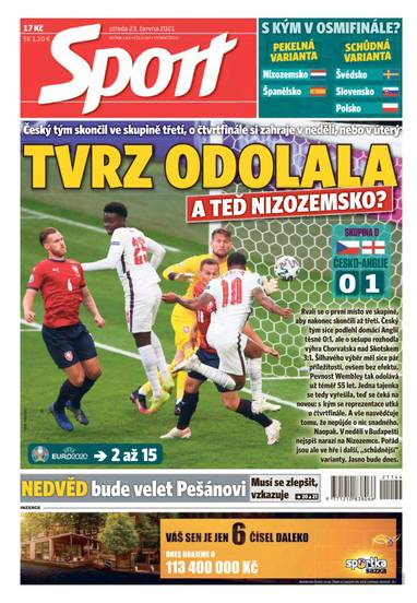 Sport - 23.6.2021 - CZECH NEWS CENTER a. s.