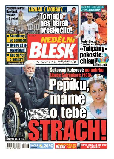 NEDĚLNÍ BLESK - 26/2021 - CZECH NEWS CENTER a. s.