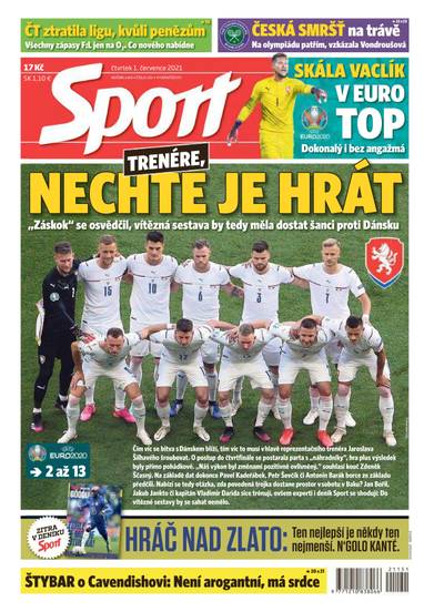 Sport - 1.7.2021 - CZECH NEWS CENTER a. s.