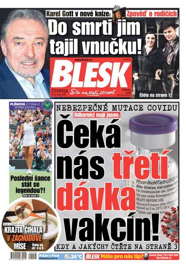 BLESK - 8.7.2021 - CZECH NEWS CENTER a. s.