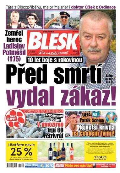BLESK - 13.7.2021 - CZECH NEWS CENTER a. s.