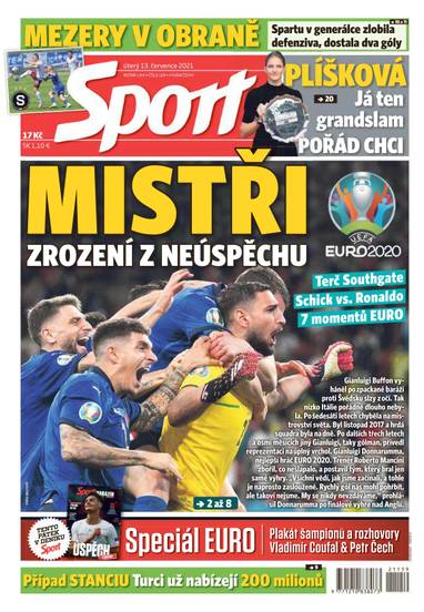 Sport - 13.7.2021 - CZECH NEWS CENTER a. s.