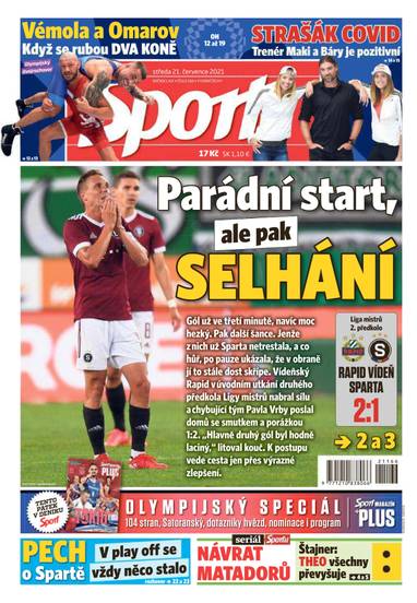 Sport - 21.7.2021 - CZECH NEWS CENTER a. s.