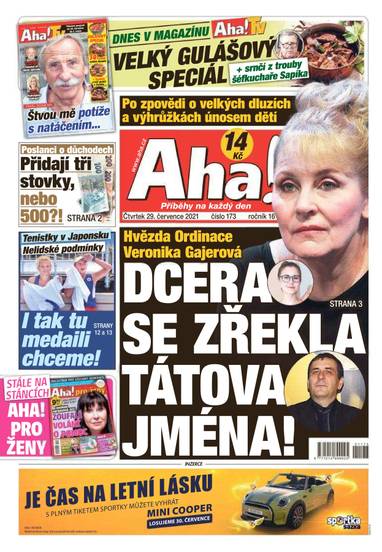 Aha! - 29.7.2021 - CZECH NEWS CENTER a. s.