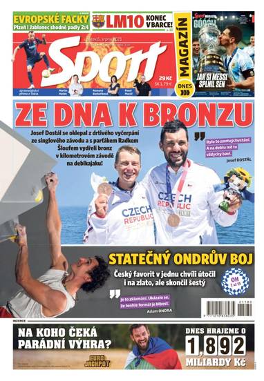 Sport - 6.8.2021 - CZECH NEWS CENTER a. s.