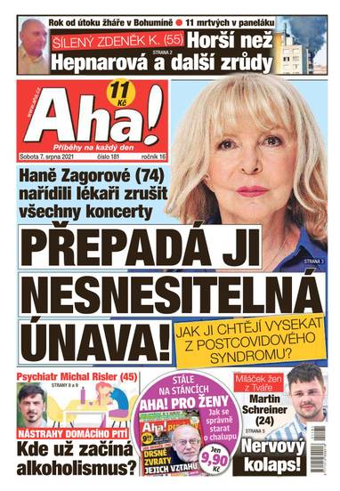 Aha! - 7.8.2021 - CZECH NEWS CENTER a. s.