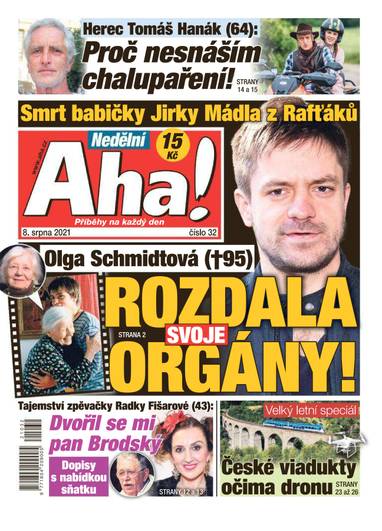 Nedělní Aha! - 32/2021 - CZECH NEWS CENTER a. s.