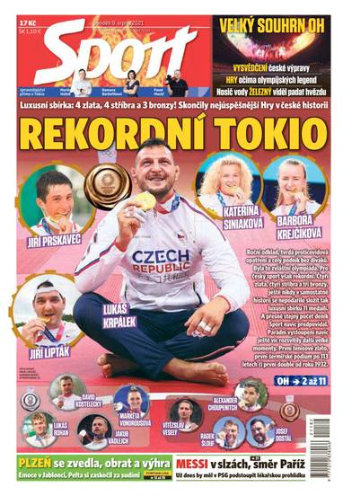 Sport - 9.8.2021 - CZECH NEWS CENTER a. s.