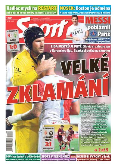 Sport - 11.8.2021 - CZECH NEWS CENTER a. s.
