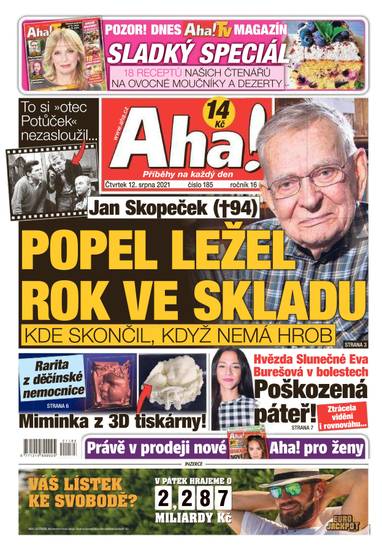 Aha! - 12.8.2021 - CZECH NEWS CENTER a. s.