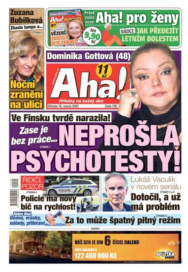 Aha! - 18.8.2021 - CZECH NEWS CENTER a. s.