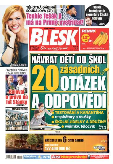BLESK - 18.8.2021 - CZECH NEWS CENTER a. s.