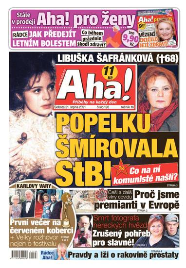 Aha! - 21.8.2021 - CZECH NEWS CENTER a. s.