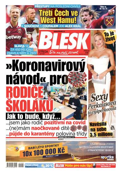BLESK - 1.9.2021 - CZECH NEWS CENTER a. s.