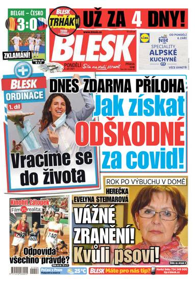 BLESK - 6.9.2021 - CZECH NEWS CENTER a. s.