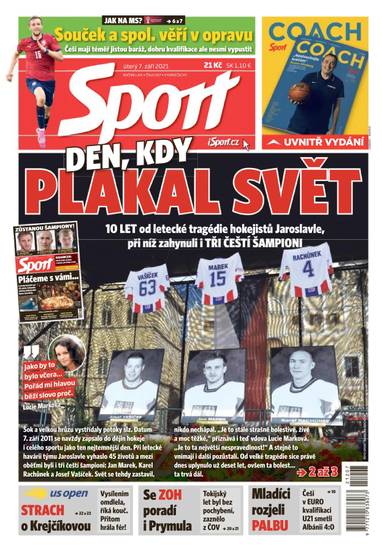 Sport - 7.9.2021 - CZECH NEWS CENTER a. s.