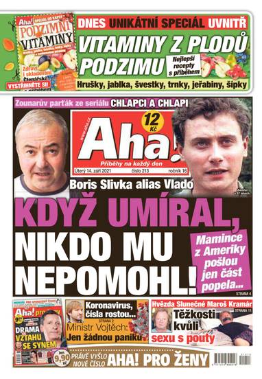 Aha! - 14.9.2021 - CZECH NEWS CENTER a. s.