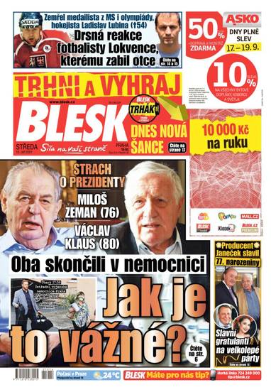 BLESK - 15.9.2021 - CZECH NEWS CENTER a. s.