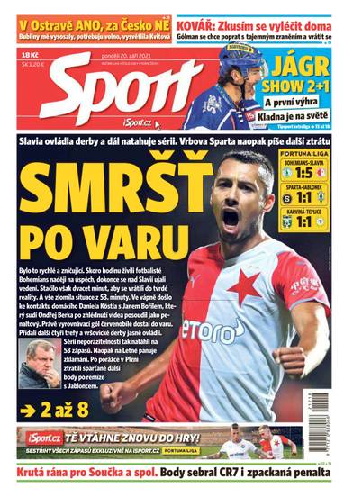 Sport - 20.9.2021 - CZECH NEWS CENTER a. s.