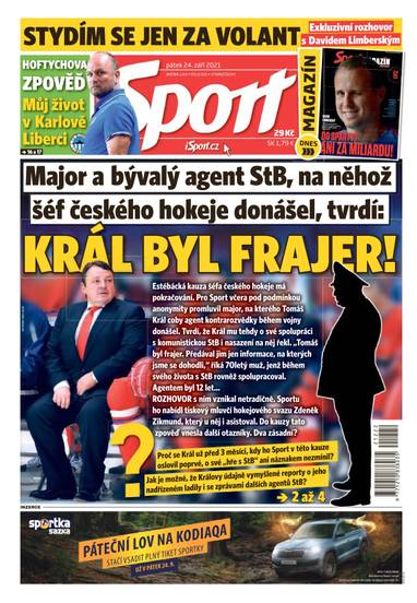 Sport - 24.9.2021 - CZECH NEWS CENTER a. s.