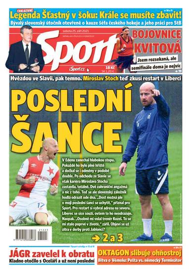 Sport - 25.9.2021 - CZECH NEWS CENTER a. s.