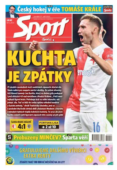 Sport - 27.9.2021 - CZECH NEWS CENTER a. s.