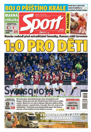 Sport - 1.10.2021 - CZECH NEWS CENTER a. s.
